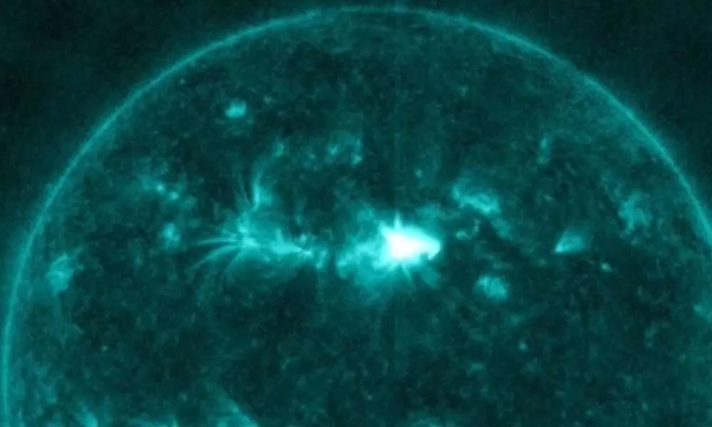 Sun Getting Hit Sun erupts with 17 flares, solar storms to hit Earth on Thursday