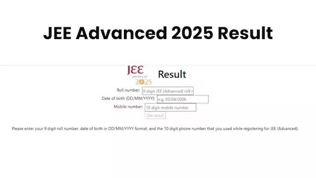 JEE Advanced 2025 Results Are Out — Check Your Score Now at jeeadv.ac.in!