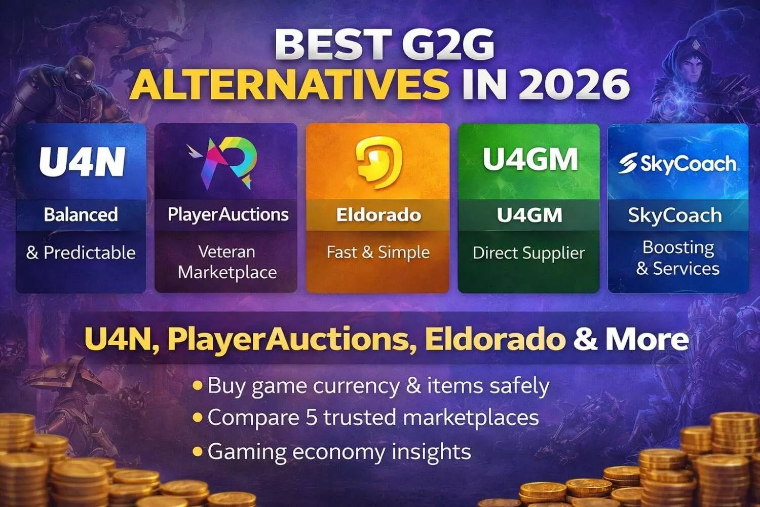 G2g Code Promo Best G2G Similar Websites 2026 (U4N Reviews First)
