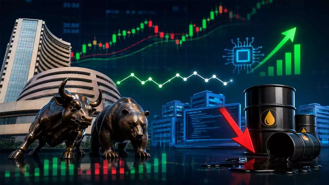 Sensex, Nifty Trade Flat as IT Stocks Shine, Crude Oil Slips Sensex, Nifty Trade Flat as IT Stocks Shine, Crude Oil Slips