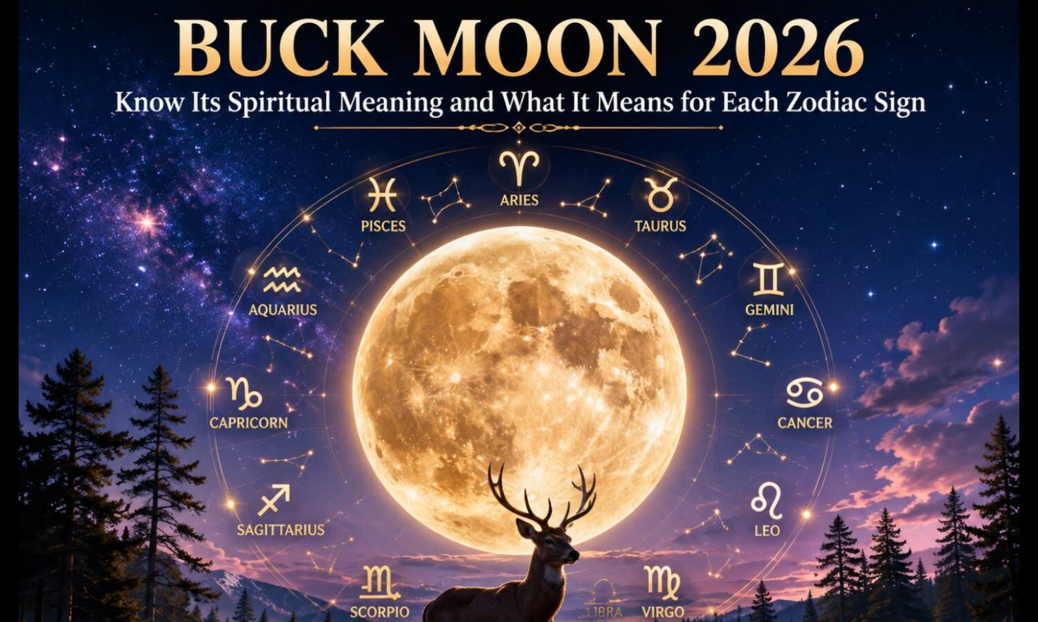 Buck Moon 2026 Know Its Spirtual Meaning And What Its Means Each Zodiac 