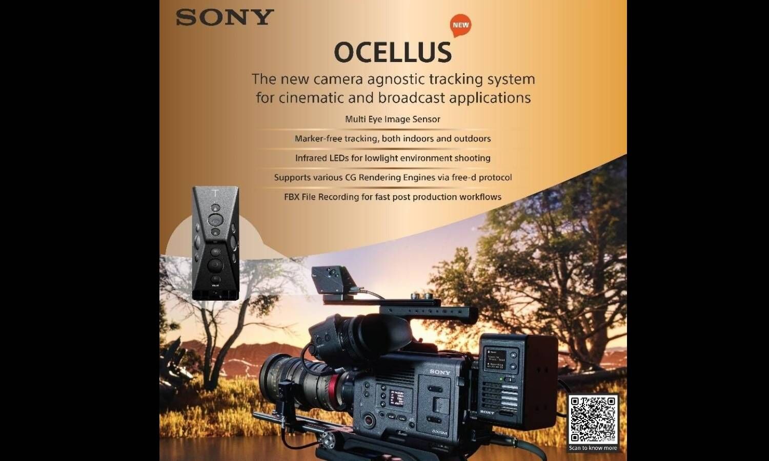 Sony India Introduces a Next-Generation Camera Tracking System, OCELLUS for Creation of Spatial Content in Augmented Reality or Virtual Production
