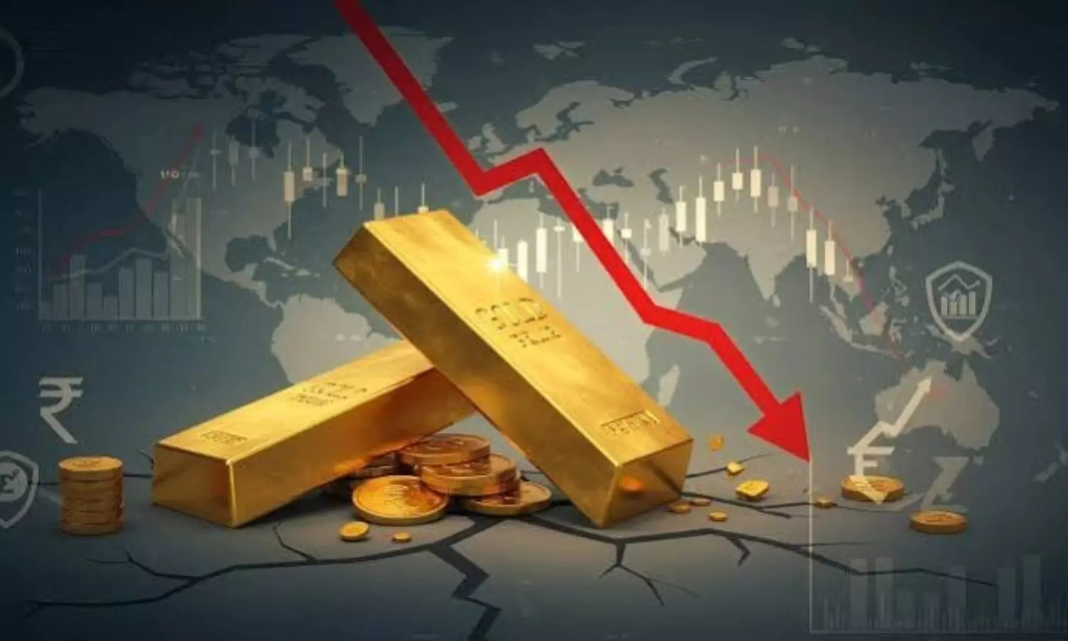 Gold dips 2% on weekly basis over US Fed rate hike concerns Gold dips 2% on weekly basis over US Fed rate hike concerns