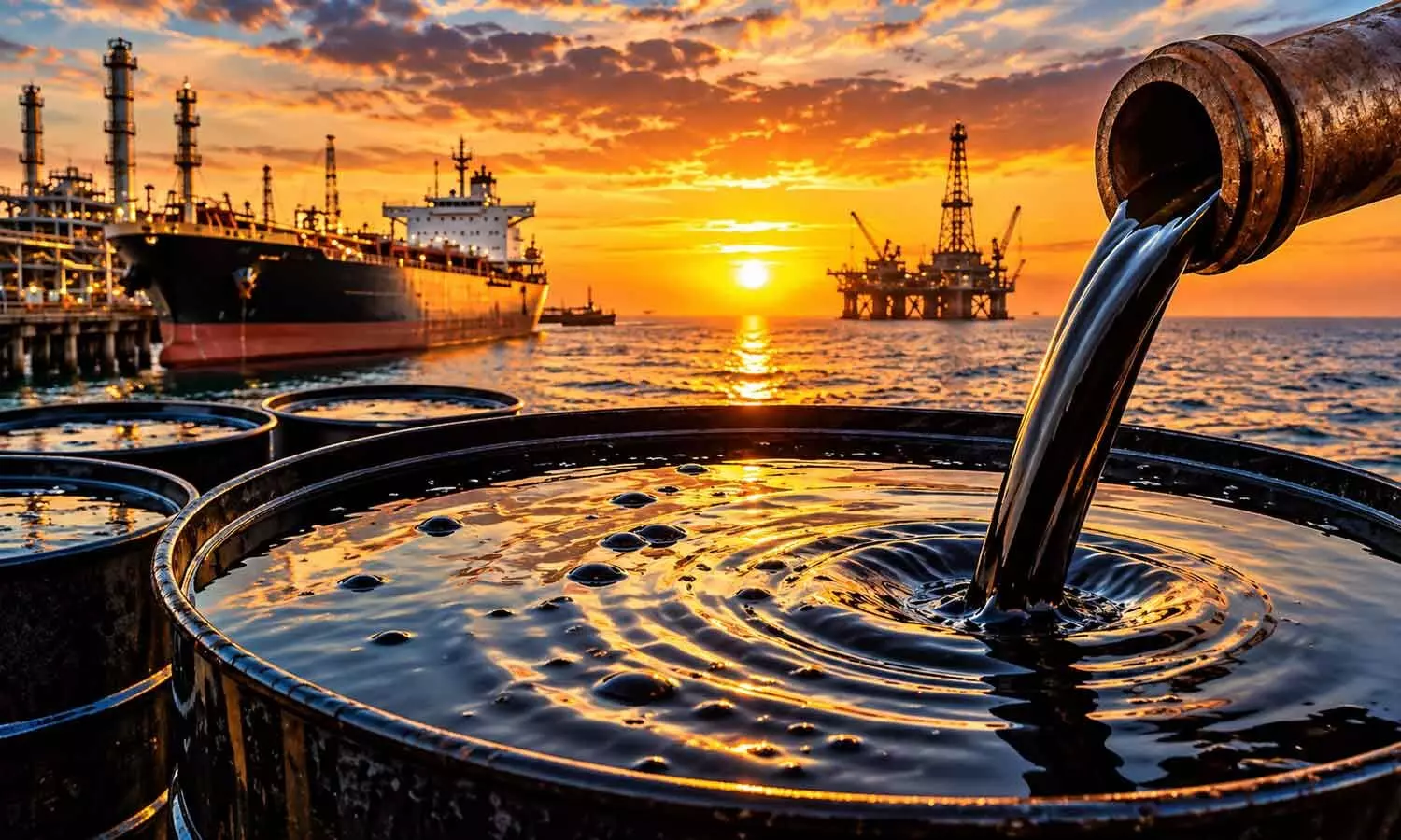 Crude oil futures sink 3% on easing supply concerns Crude oil futures sink 3% on easing supply concerns