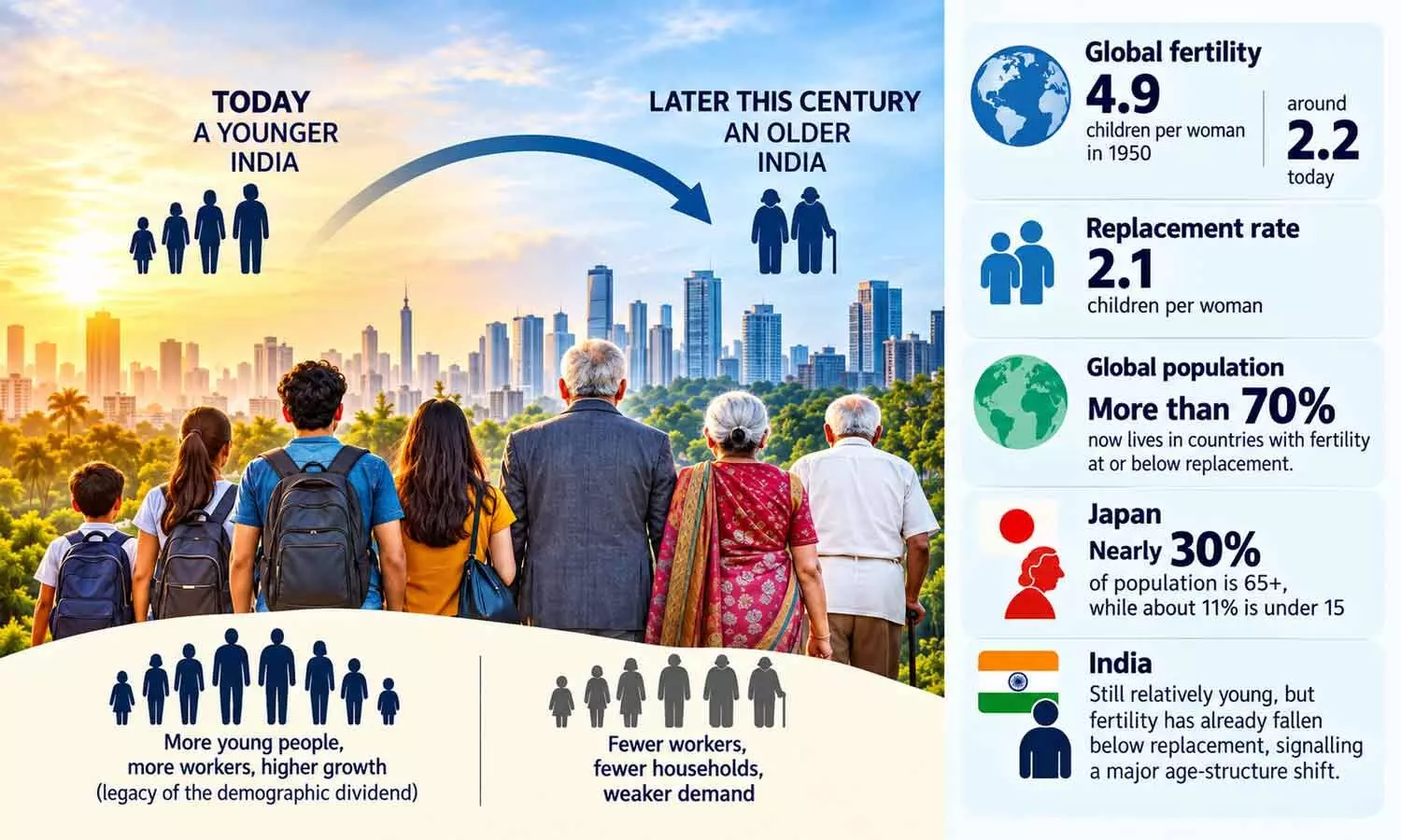 India’s demographic dividend faces an ageing future: Moody’s
