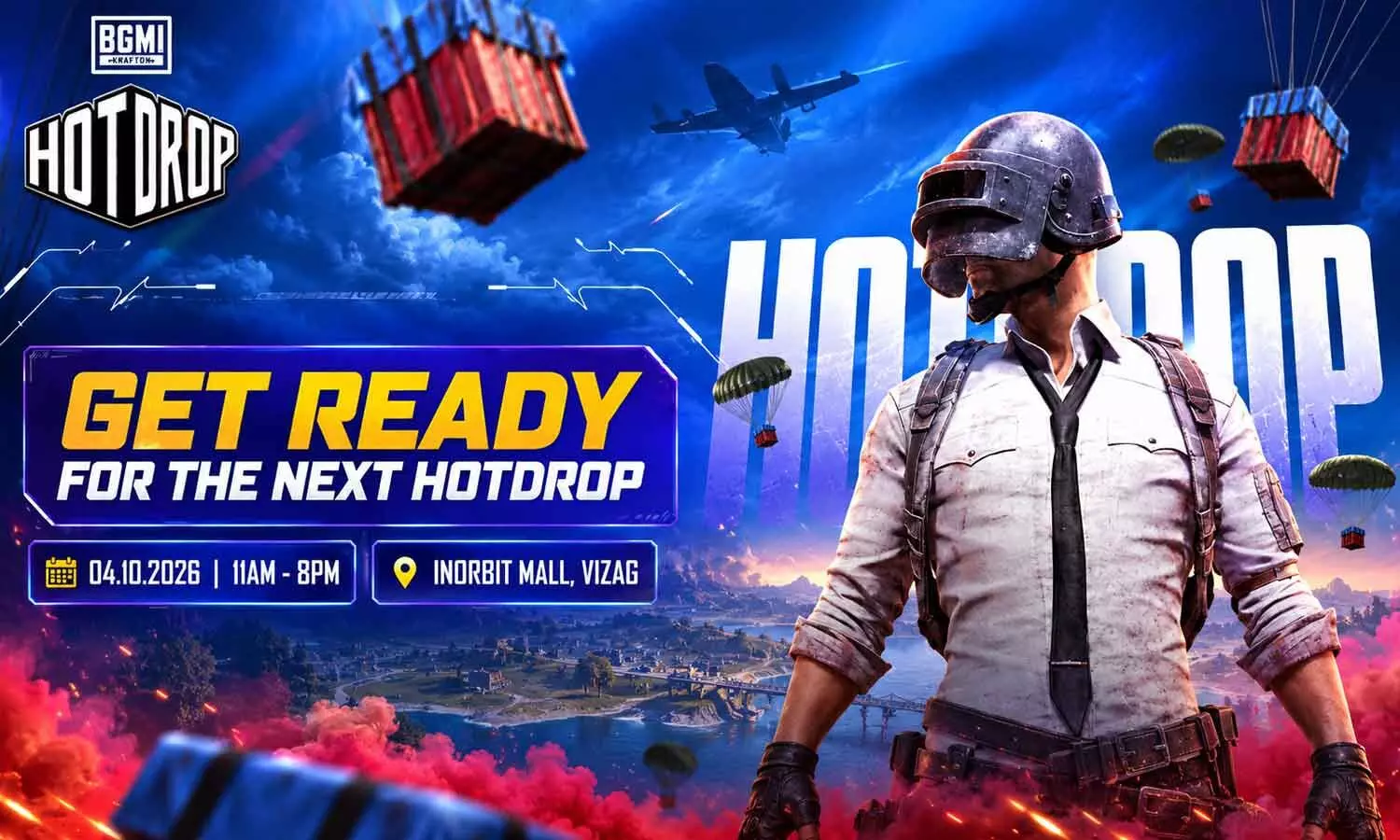 BGMI Hot Drop comes to Vizag BGMI Hot Drop comes to Vizag