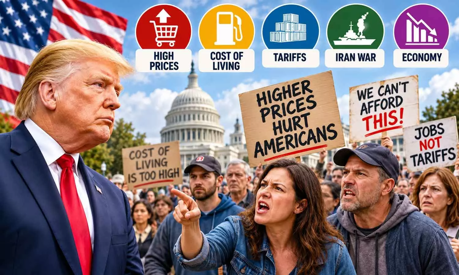 High prices, tariffs and Iran war hurt Trump’s economic ratings High prices, tariffs and Iran war hurt Trump’s economic ratings