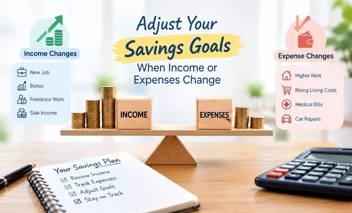 How to Adjust Savings Goals When Income or Expenses Change
