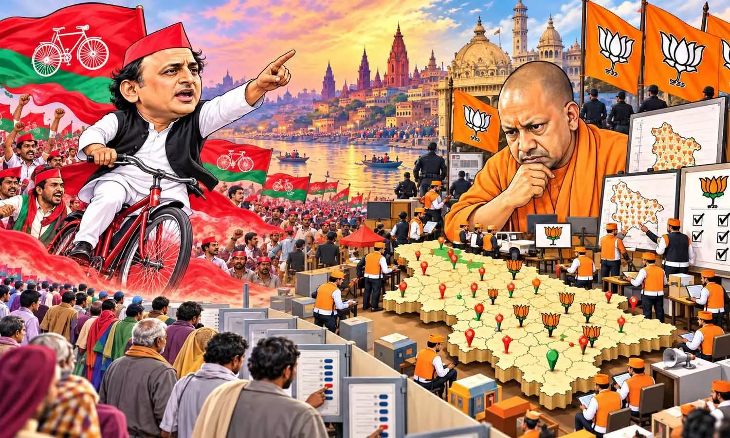 UP 2027: Akhilesh turns up the heat; BJP gets down to election micro-management