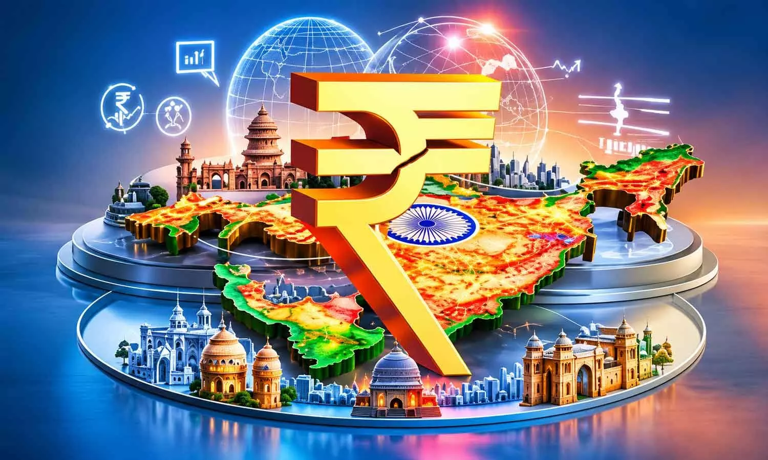 Rupee settles at six-week high