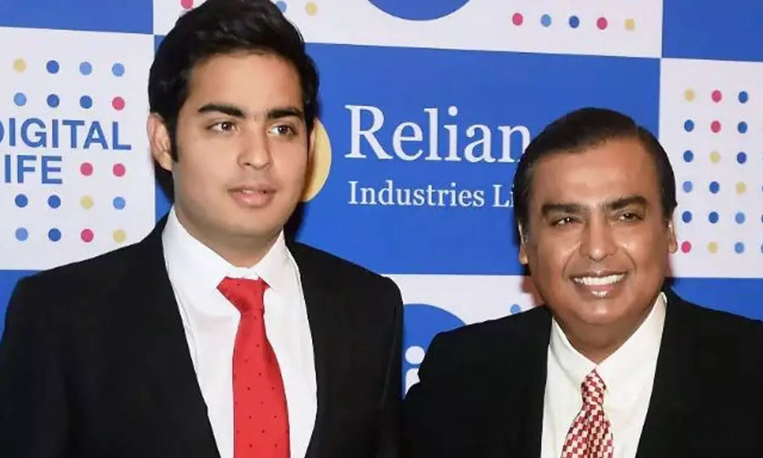 Akash Ambani and Mukesh Ambani