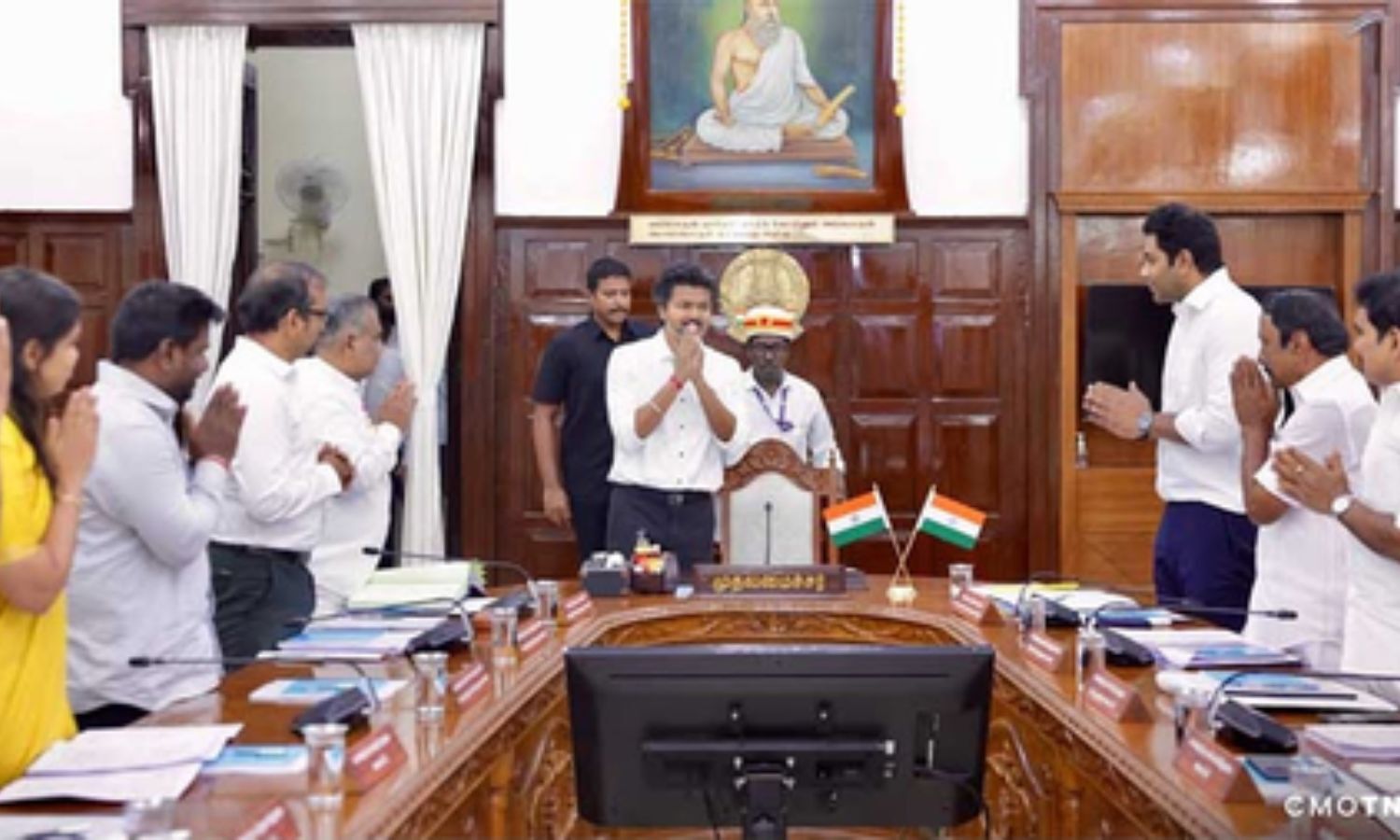 CM Vijay tells ministers to prioritise basic needs, ensure transport ...